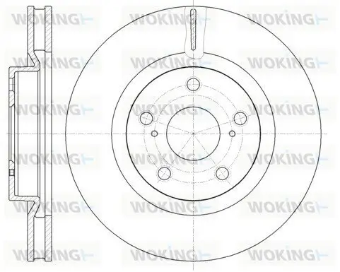 Bremsscheibe Vorderachse WOKING D61189.10 Bild Bremsscheibe Vorderachse WOKING D61189.10