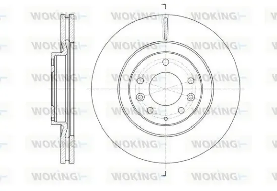 Bremsscheibe Vorderachse WOKING D61638.10 Bild Bremsscheibe Vorderachse WOKING D61638.10