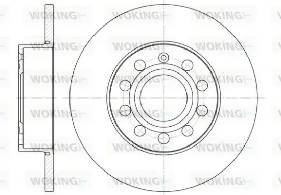 Bremsscheibe Hinterachse WOKING D6650.00 Bild Bremsscheibe Hinterachse WOKING D6650.00