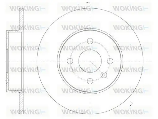 Bremsscheibe Hinterachse WOKING D6789.00 Bild Bremsscheibe Hinterachse WOKING D6789.00