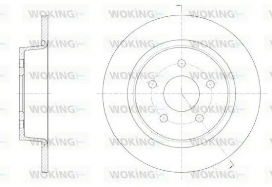 Bremsscheibe Hinterachse WOKING D61459.00 Bild Bremsscheibe Hinterachse WOKING D61459.00
