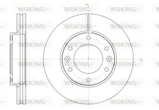 Bremsscheibe Vorderachse WOKING D61396.10 Bild Bremsscheibe Vorderachse WOKING D61396.10