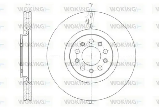 Bremsscheibe Vorderachse WOKING D61429.10 Bild Bremsscheibe Vorderachse WOKING D61429.10