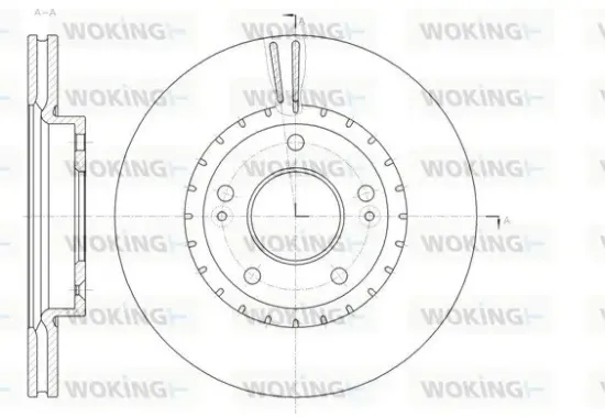 Bremsscheibe Vorderachse WOKING D61434.10 Bild Bremsscheibe Vorderachse WOKING D61434.10