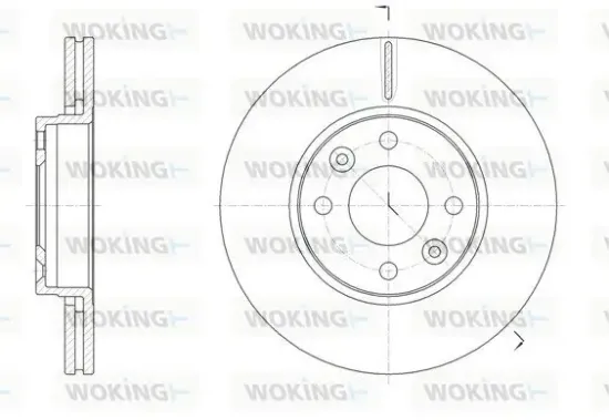 Bremsscheibe Vorderachse WOKING D61474.10 Bild Bremsscheibe Vorderachse WOKING D61474.10
