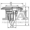 Clip, Zier-/Schutzleiste FA1 10-10004.5 Bild Clip, Zier-/Schutzleiste FA1 10-10004.5