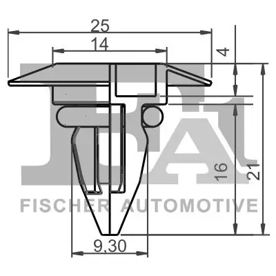 Clip, Zier-/Schutzleiste FA1 10-10004.5 Bild Clip, Zier-/Schutzleiste FA1 10-10004.5