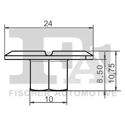 Clip, Zier-/Schutzleiste FA1 10-10006.5 Bild Clip, Zier-/Schutzleiste FA1 10-10006.5