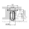 Clip, Zier-/Schutzleiste FA1 10-10007.5 Bild Clip, Zier-/Schutzleiste FA1 10-10007.5