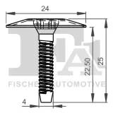 Clip, Zier-/Schutzleiste FA1 10-10009.5