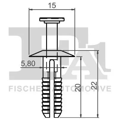 Clip, Stoßfänger FA1 10-20009.25 Bild Clip, Stoßfänger FA1 10-20009.25