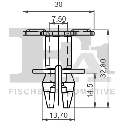 Clip, Zier-/Schutzleiste FA1 10-20023.10 Bild Clip, Zier-/Schutzleiste FA1 10-20023.10