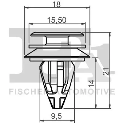 Clip, Zier-/Schutzleiste FA1 10-40013.5 Bild Clip, Zier-/Schutzleiste FA1 10-40013.5