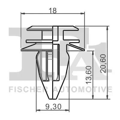 Clip, Zier-/Schutzleiste FA1 10-40027.5 Bild Clip, Zier-/Schutzleiste FA1 10-40027.5