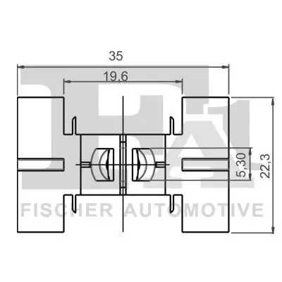 Clip, Zier-/Schutzleiste FA1 10-40040.5 Bild Clip, Zier-/Schutzleiste FA1 10-40040.5