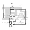 Clip, Zier-/Schutzleiste FA1 10-40043.5 Bild Clip, Zier-/Schutzleiste FA1 10-40043.5