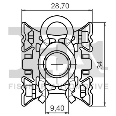 Gleitbacke, Fensterheber FA1 10-40088.5 Bild Gleitbacke, Fensterheber FA1 10-40088.5