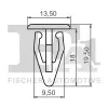 Clip, Zier-/Schutzleiste FA1 11-10010.5 Bild Clip, Zier-/Schutzleiste FA1 11-10010.5