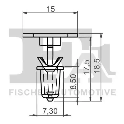 Clip, Zier-/Schutzleiste FA1 11-10012.5 Bild Clip, Zier-/Schutzleiste FA1 11-10012.5