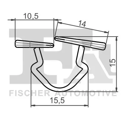 Clip, Zier-/Schutzleiste FA1 11-10016.5 Bild Clip, Zier-/Schutzleiste FA1 11-10016.5