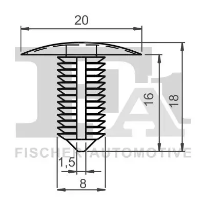 Clip, Zier-/Schutzleiste FA1 11-10020.5 Bild Clip, Zier-/Schutzleiste FA1 11-10020.5