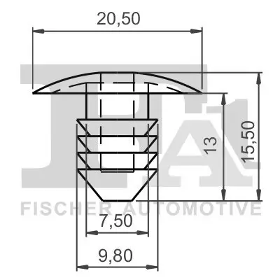 Clip, Zier-/Schutzleiste FA1 11-10032.5 Bild Clip, Zier-/Schutzleiste FA1 11-10032.5