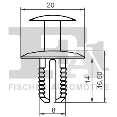 Clip, Zier-/Schutzleiste FA1 11-20012.5 Bild Clip, Zier-/Schutzleiste FA1 11-20012.5