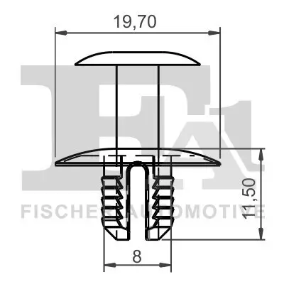 Clip, Zier-/Schutzleiste FA1 11-20017.5 Bild Clip, Zier-/Schutzleiste FA1 11-20017.5