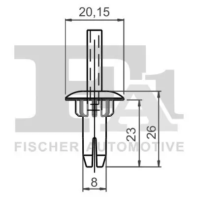 Clip, Zier-/Schutzleiste FA1 11-20019.5 Bild Clip, Zier-/Schutzleiste FA1 11-20019.5