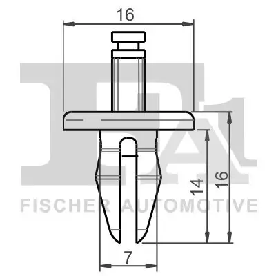 Clip, Zier-/Schutzleiste FA1 11-20025.5 Bild Clip, Zier-/Schutzleiste FA1 11-20025.5