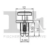 Clip, Zier-/Schutzleiste FA1 11-30002.5 Bild Clip, Zier-/Schutzleiste FA1 11-30002.5