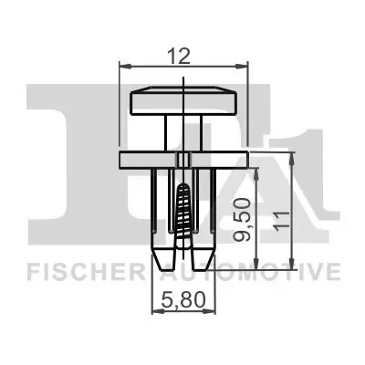 Clip, Zier-/Schutzleiste FA1 11-30002.5 Bild Clip, Zier-/Schutzleiste FA1 11-30002.5