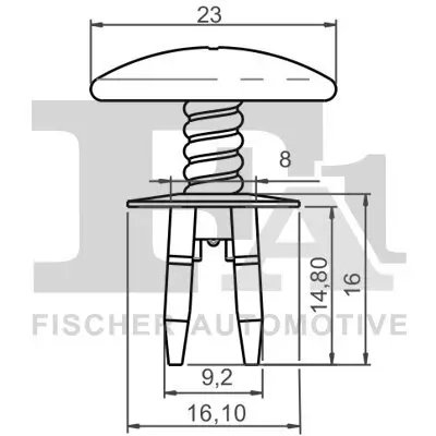 Clip, Zier-/Schutzleiste FA1 11-30004.5 Bild Clip, Zier-/Schutzleiste FA1 11-30004.5