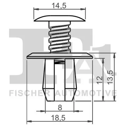 Clip, Zier-/Schutzleiste FA1 11-30008.5 Bild Clip, Zier-/Schutzleiste FA1 11-30008.5