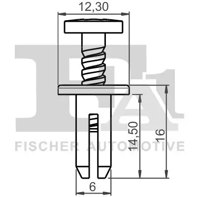 Clip, Zier-/Schutzleiste FA1 11-30011.25 Bild Clip, Zier-/Schutzleiste FA1 11-30011.25