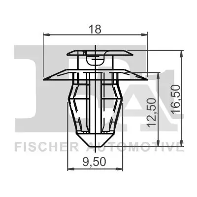 Clip, Zier-/Schutzleiste FA1 11-40001.5 Bild Clip, Zier-/Schutzleiste FA1 11-40001.5