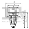 Clip, Zier-/Schutzleiste FA1 11-40002.5 Bild Clip, Zier-/Schutzleiste FA1 11-40002.5