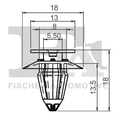 Clip, Zier-/Schutzleiste FA1 11-40002.5 Bild Clip, Zier-/Schutzleiste FA1 11-40002.5