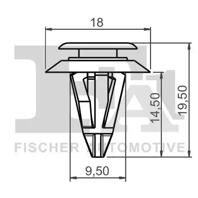 Clip, Zier-/Schutzleiste FA1 11-40012.10 Bild Clip, Zier-/Schutzleiste FA1 11-40012.10