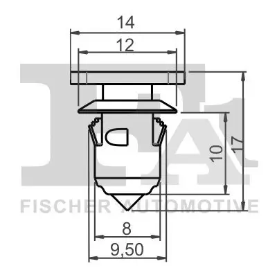 Clip, Zier-/Schutzleiste FA1 11-40014.5 Bild Clip, Zier-/Schutzleiste FA1 11-40014.5