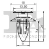 Clip, Zier-/Schutzleiste FA1 11-40019.5 Bild Clip, Zier-/Schutzleiste FA1 11-40019.5