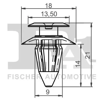 Clip, Zier-/Schutzleiste FA1 11-40019.5 Bild Clip, Zier-/Schutzleiste FA1 11-40019.5