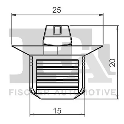 Clip, Zier-/Schutzleiste FA1 11-40028.5 Bild Clip, Zier-/Schutzleiste FA1 11-40028.5