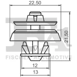 Clip, Zier-/Schutzleiste FA1 11-40034.5