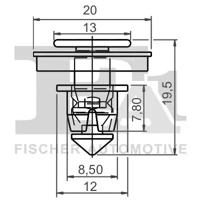 Clip, Zier-/Schutzleiste FA1 11-40035.5 Bild Clip, Zier-/Schutzleiste FA1 11-40035.5