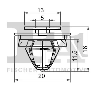 Clip, Zier-/Schutzleiste FA1 11-40039.5 Bild Clip, Zier-/Schutzleiste FA1 11-40039.5