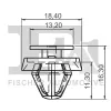 Clip, Zier-/Schutzleiste FA1 11-40040.5 Bild Clip, Zier-/Schutzleiste FA1 11-40040.5