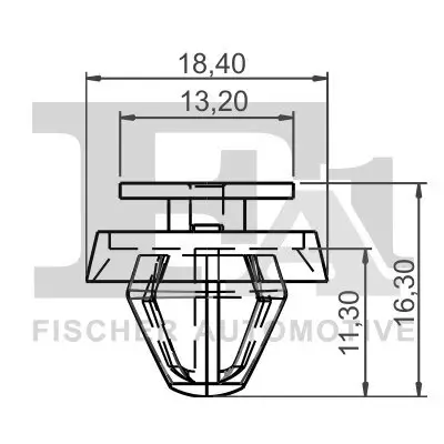 Clip, Zier-/Schutzleiste FA1 11-40040.5 Bild Clip, Zier-/Schutzleiste FA1 11-40040.5