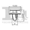 Clip, Zier-/Schutzleiste FA1 11-40043.25 Bild Clip, Zier-/Schutzleiste FA1 11-40043.25