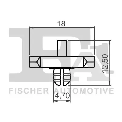 Clip, Zier-/Schutzleiste FA1 11-40046.5 Bild Clip, Zier-/Schutzleiste FA1 11-40046.5